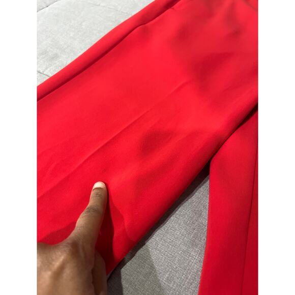 Rag & Bone Red Straight Leg Trousers Sz 4 - Picture 10 of 11